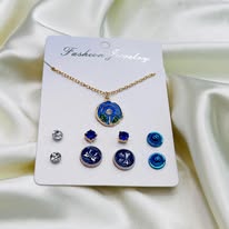 Pendent and earring set