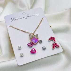 Pendent and earring set