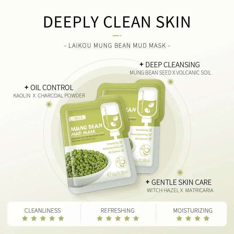 2 Piece Mung Bean Mud Mask - Image 2