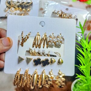 9 pair earring set