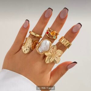 6 piece finger ring Set